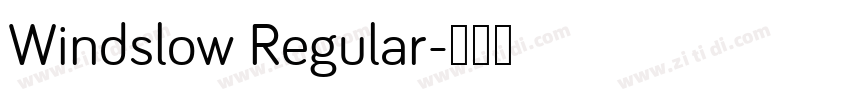 Windslow Regular字体转换